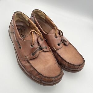 Mephisto Spinnaker Hurrikan Brown Leather Casual Work Loafers Size 12